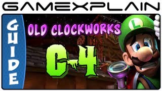 Luigi's Mansion 2: Dark Moon: Old Clockworks C-4 Gem, Boo & Puzzle Guide & Walkthrough (100%!)