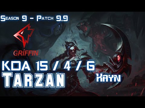 GRF Tarzan KAYN vs AATROX Jungle - Patch 9.9 KR Ranked