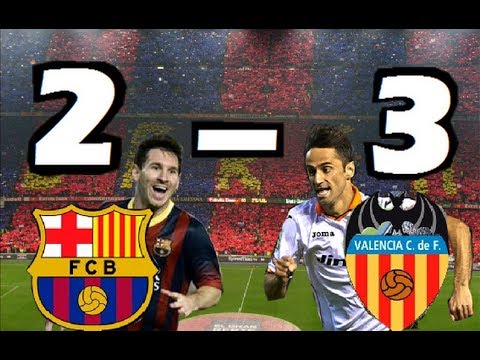 Barcelona vs Valencia 2-3| TODOS LOS GOLES| Liga BBVA| 01/02/2014