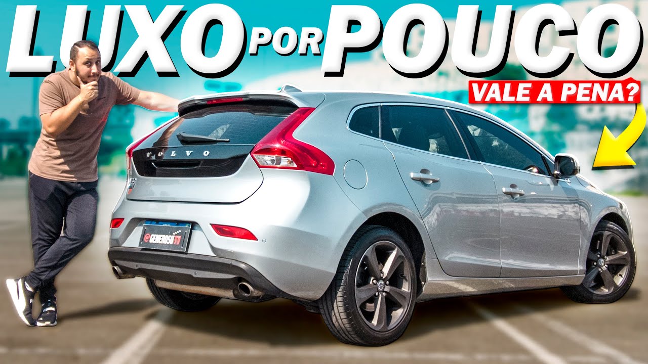 UM CARRO LUXUOSO que o BRASILEIRO NÃO DÁ VALOR 😱  Volvo V40 T4