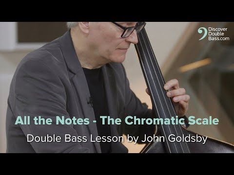 All The Notes - The Chromatic Scale. John Goldsby Bass Lesson.