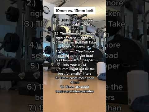 10mm vs. 13mm Belt #belt #powerlifting