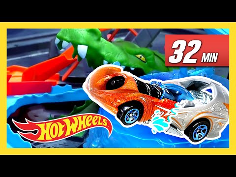 Epic T-Rex carros mudança de cor da Hot Wheels City! | Hot Wheels Português