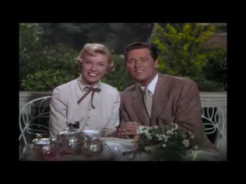 1950 trailer frame: Doris Day smiling in a glittering 1920s costume from Tea for Two