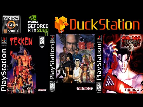 Duckstation "Remaster" PlayStation  Tekken Trilogy on PC using VULKAN 4K UHD Resolution