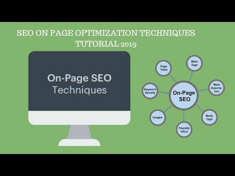 SEO On Page Optimization Techniques Training Tutorial 2019