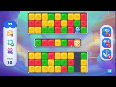 Fishdom Blast Level 93 - NO BOOSTERS GAMEPLAY 🐠 | SKILLGAMING ✔️