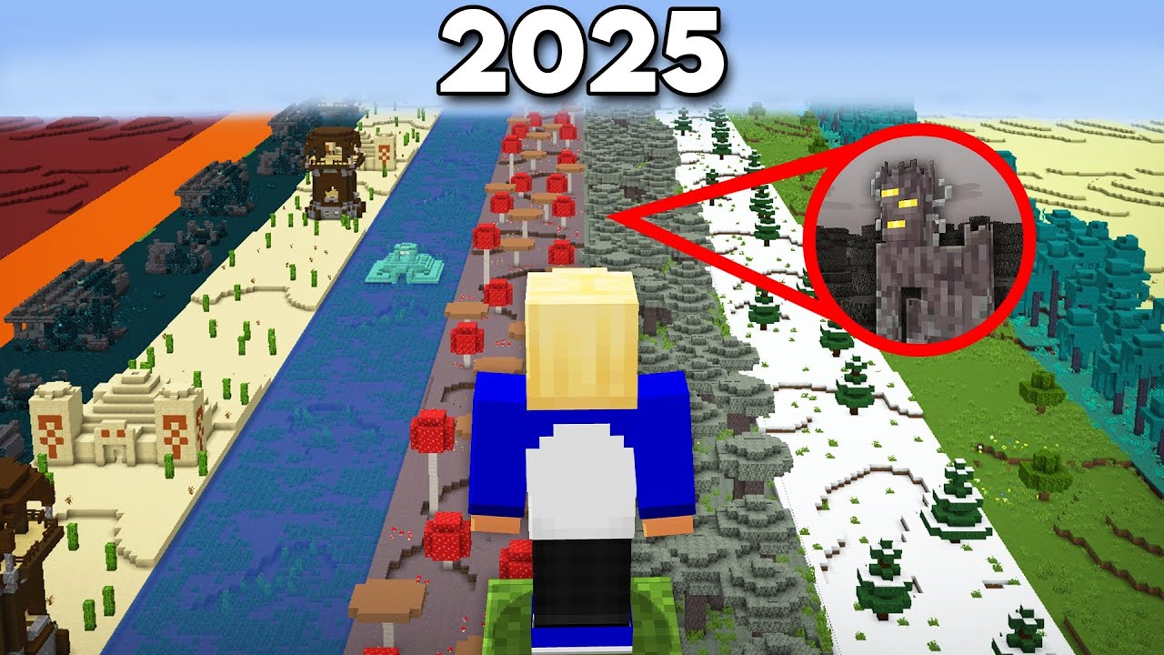 VISITEI TODOS OS BIOMAS DO MINECRAFT EM 2025