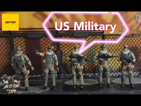 US army Delta Assault squad 1:18 scale military action figures by JoyToy. Nice additions.