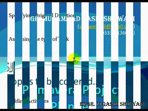 Primavera Project Planner Full Tutorial