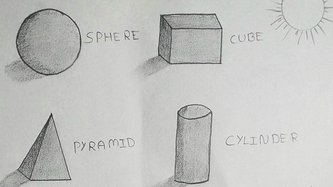 ✍How to shade basic forms(3D shapes) step by step # Drawing for kids # Drawing activities ✍