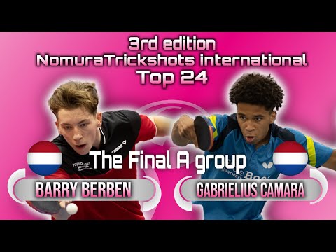 Top 24 The FINALS A Gabrielius Camara vs Barry Berben Nomuratrickshots international #tabletennis