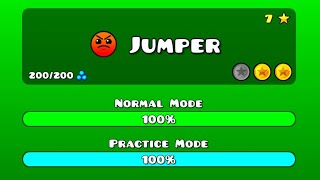 Jumper 100% two coins #geometrydash #gd #jumper #gaming