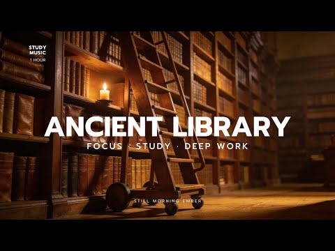 Ancient Library Hall 📚 | 1 Hour Study Music & Lo-Fi | Focus & Concentration