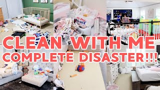 COMPLETE DISASTER CLEAN WITH ME 2021! EXTREME ALL DAY SPEED CLEANING MOTIVATION! MESSY HOUSE!