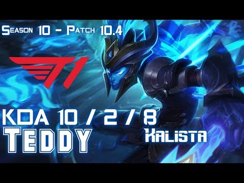 T1 Teddy KALISTA vs EZREAL ADC - Patch 10.4 KR Ranked