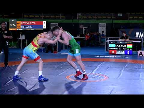 Round 2 GR - 72 kg: K. KISSYMETOV (KAZ) v. R. FRITSCH (HUN)