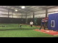 Caya Lucero Hitting in cage