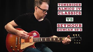 Video thumbnail for ToneRider Alnico IV Classics vs Seymour Duncan '59 Model by Clint Curtis