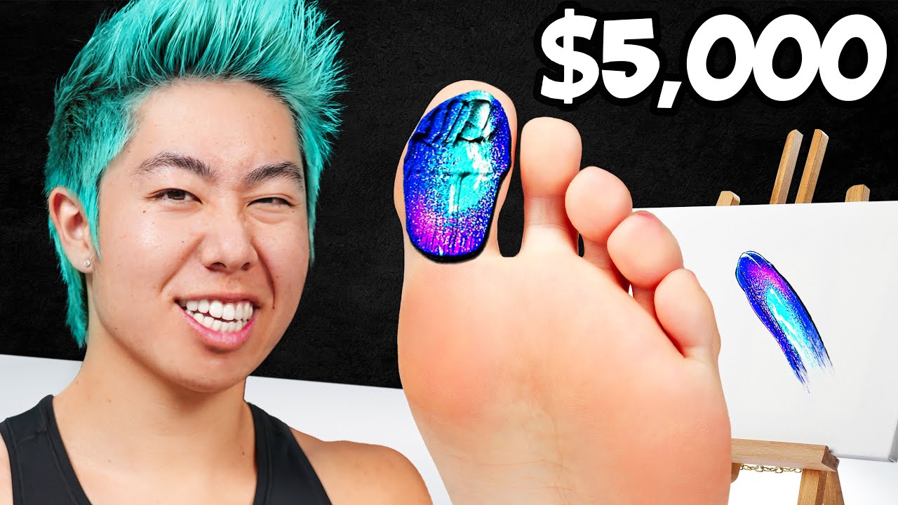 Best Toe Painting Wins $5,000 Challenge!