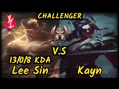 MRDS TynX (LEE SIN) vs KAYN - 13/0/8 KDA JUNGLE CHALLENGER GAMEPLAY - EUW