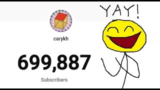 Carykh 700K subs livestream! (short)