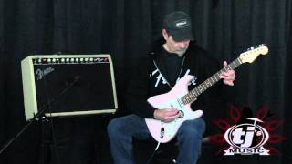 Video thumbnail for TJ's Music Demos: Fender Limited Edition American Strat with Lipstick Pickups Pink by TJ's Music