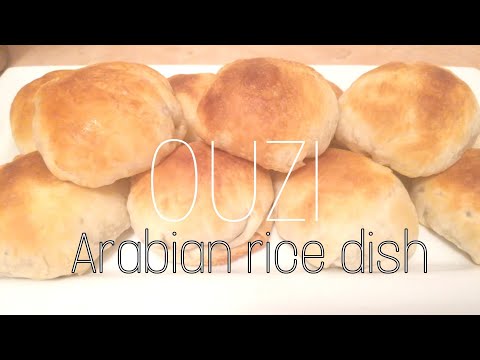 OUZI RICE arabian recipe | wrapped rice