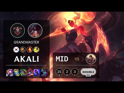 Akali Mid vs Jayce - KR Grandmaster Patch 11.12