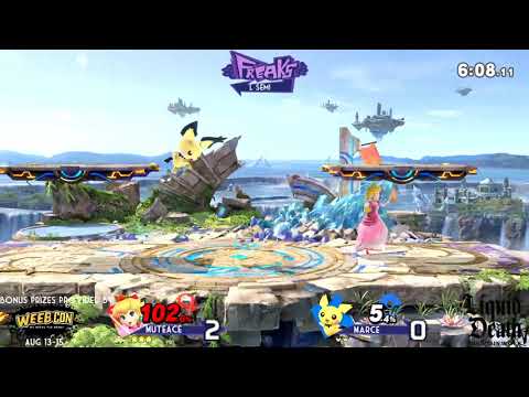 Marce (Pichu) vs MuteAce (Peach) |  FREAKS IRL SMASH @ FREE PLAY ARCADE RICHARDSON 18 ft LOTS OF TAL
