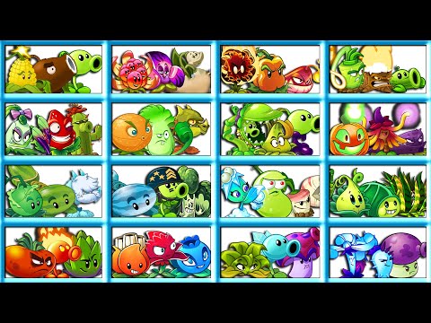Random 16 Team Plants Battlez - Who Will Win? - PvZ 2 Team Plant vs Team Plant
