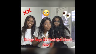 CHIT CHAT W/ THE GIRLS!!!: Things Guys Do That Girls Can't Stand! CHIT CHAT W/ THE GIRLS!!!: Things Guys Do That Girls Can't Stand!