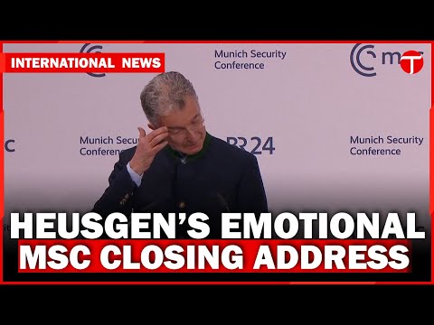 Heusgen’s Emotional MSC Closing Address | Europe’s Response to Vance’s MSC Speech