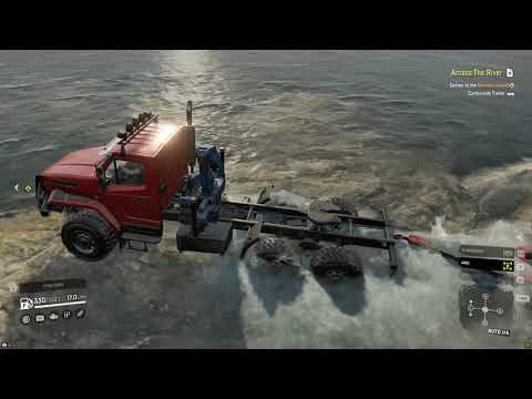 SnowRunner - Walkthrough - Part 38 - Across The River 4K Gaming