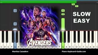 Avengers: Endgame - Portals Slow Easy Piano Tutorial