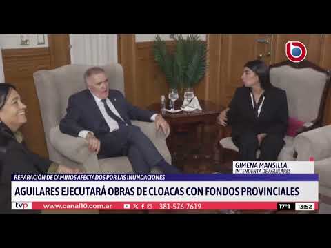 Aguilares ejecutará obras de cloacas con fondos provinciales