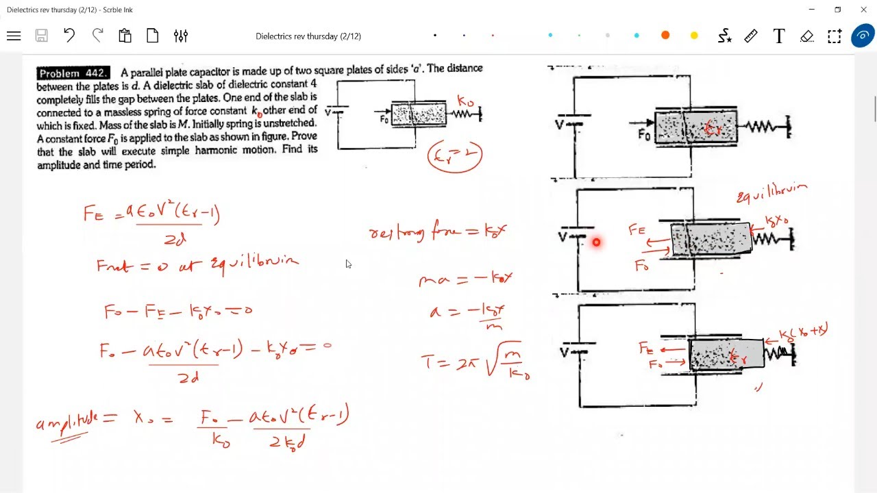 Problems on capacitor with dielectrics (revision thursday