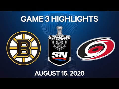NHL Highlights | 1st Round, Game 3: Bruins vs. Hurricanes – Aug. 15, 2020