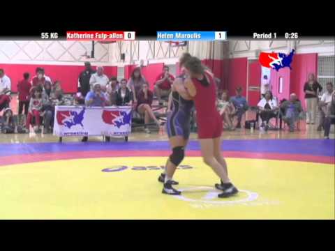 55 KG - Katherine Fulp-allen (NYAC) vs. Helen Maroulis (NYAC)