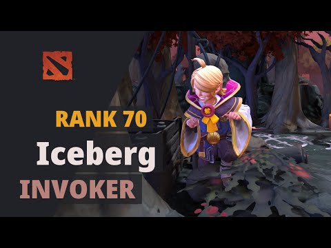 Iceberg (Rank 70) plays Invoker Dota 2 Full Game