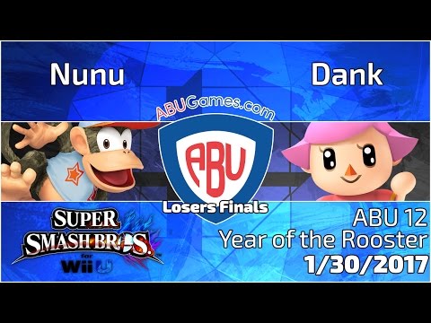 ABU 12: Nunu (Diddy) vs. Dank (Villager/Kirby) - SSB4 Singles Losers Finals