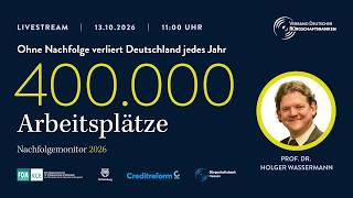 Nachfolgemonitor 2026: Unternehmensnachfolge im Mittelstand | Livestream