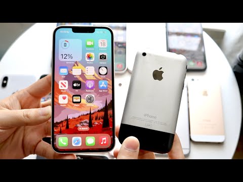 iPhone 14 Vs All Older iPhones! (13,12,11,XR,X,8,7,6S,6,5S,5,4,3G,2G) (Comparison)