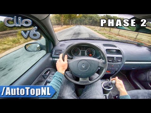 RENAULT CLIO V6 PHASE II POV Test Drive by AutoTopNL