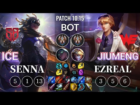 SB Ice Senna vs WE Jiumeng Ezreal Bot - KR Patch 10.15