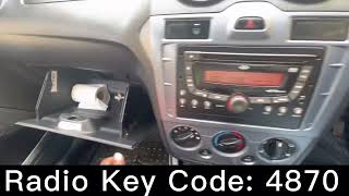 Ford Figo 2015 Radio Key Code