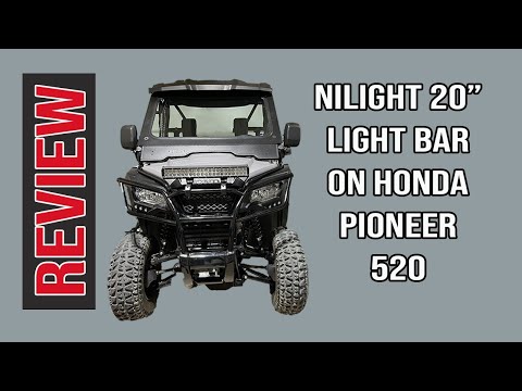 Honda Pioneer 520 light upgrade with Nilight 20" Light Bar and Honda accessory sub-harness