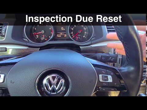2017 VW Passat Inspection Now Reset / how to reset oil service Volkswagen
