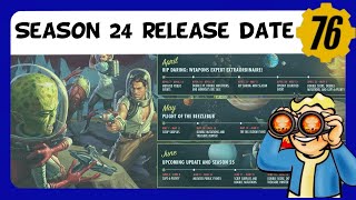 New Community Calendar, plus Season 24 start date announced | Fallout 76