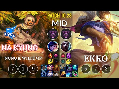 AF Na Kyung Nunu & Willump vs Ekko Mid - KR Patch 10.23